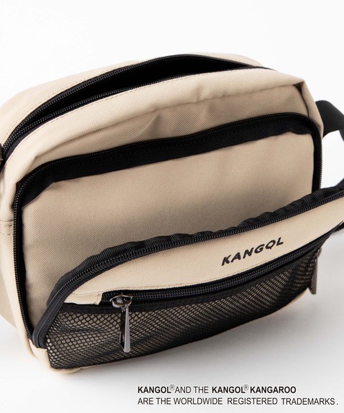 KANGOL（カンゴール）の「∴WEGO/KANGOL 別注メッシュショルダーバッグ（ショルダーバッグ・メンズ・ベージュ/ブラック・FREE）」の16枚目の写真