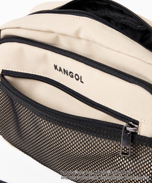 KANGOL（カンゴール）の「∴WEGO/KANGOL 別注メッシュショルダーバッグ（ショルダーバッグ・メンズ・ベージュ/ブラック・FREE）」の12枚目の写真