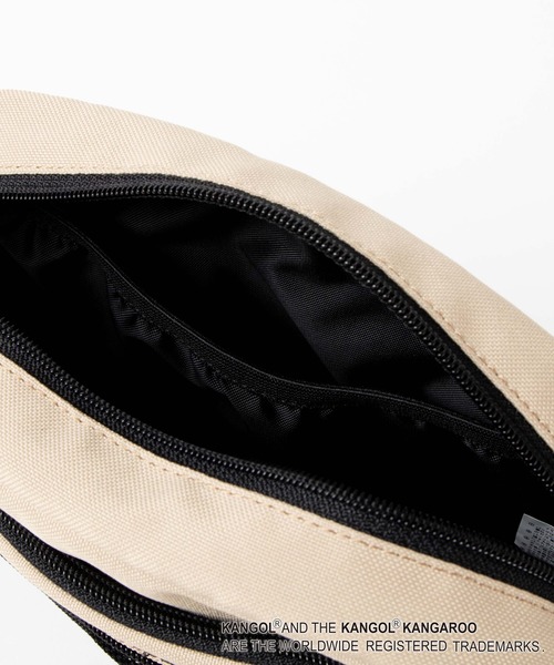 KANGOL（カンゴール）の「∴WEGO/KANGOL 別注メッシュショルダーバッグ（ショルダーバッグ・メンズ・ベージュ/ブラック・FREE）」の4枚目の写真