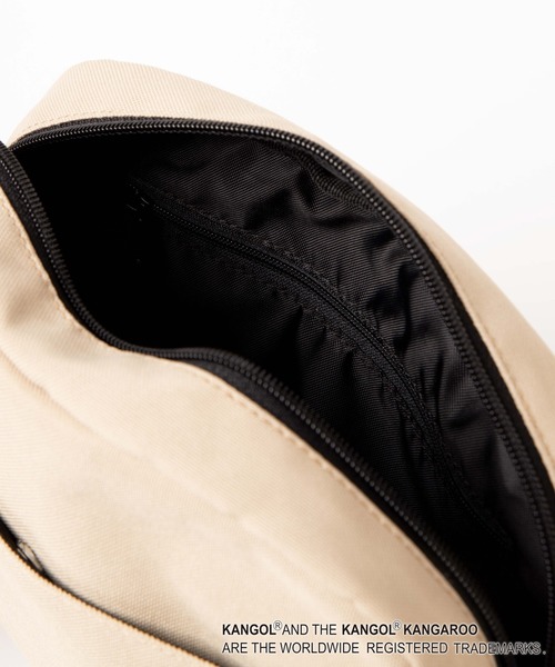 KANGOL（カンゴール）の「∴WEGO/KANGOL 別注メッシュショルダーバッグ（ショルダーバッグ・メンズ・ベージュ/ブラック・FREE）」の10枚目の写真