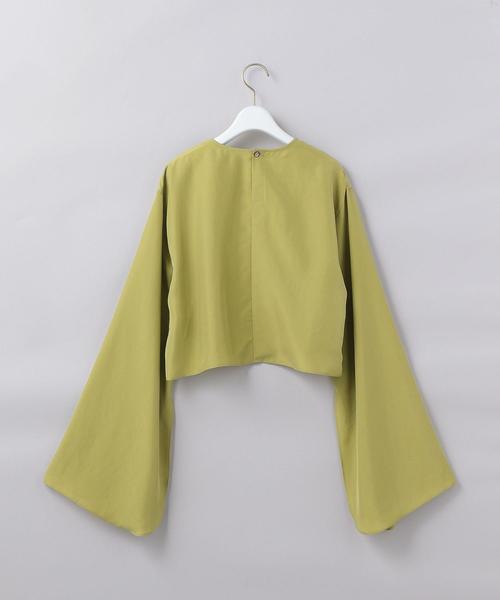 6(ロク)の「<6(ROKU)>SILK FLARE SLEEVE PULLOVER⁄ブラウス
