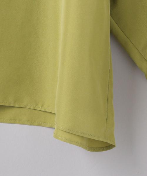 6(ロク)の「<6(ROKU)>SILK FLARE SLEEVE PULLOVER⁄ブラウス