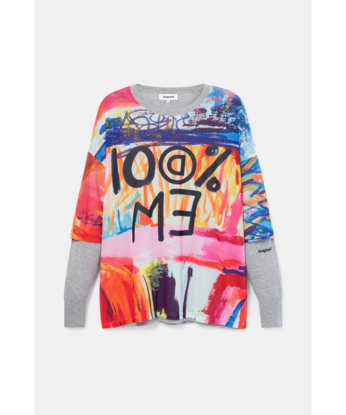 Desigual(デシグアル)の「ライトゲージプルオーバー HAMILTON(ニット/セーター・レディース・ブラック・2L/L/M/S)」の2枚目の写真