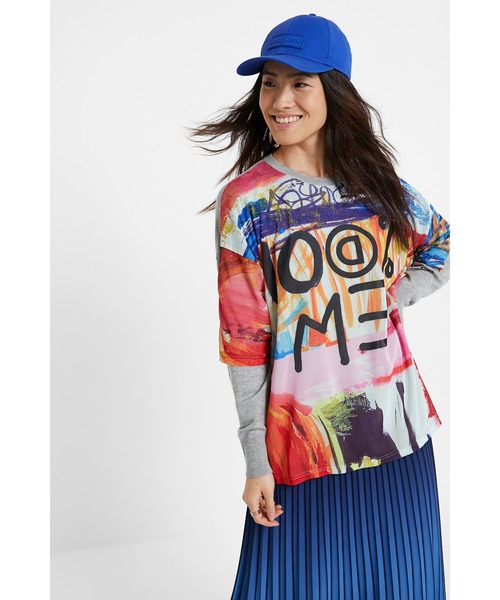 Desigual(デシグアル)の「ライトゲージプルオーバー HAMILTON(ニット/セーター・レディース・ブラック・2L/L/M/S)」の14枚目の写真