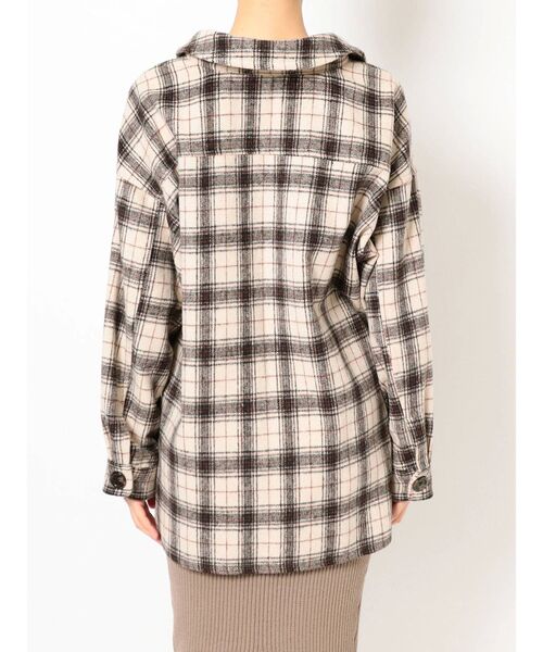 GYDA（ジェイダ）の「RAISING CHECK FABRICシャツ（シャツ/ブラウス・レディース・ネイビー/グレー/アイボリー・FREE）」の17枚目の写真