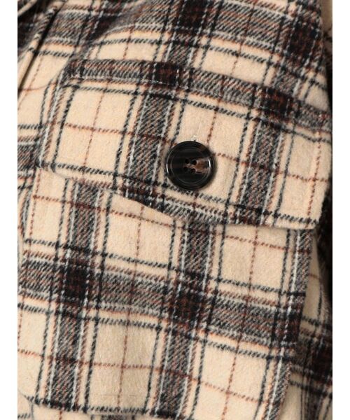 GYDA（ジェイダ）の「RAISING CHECK FABRICシャツ（シャツ/ブラウス・レディース・ネイビー/グレー/アイボリー・FREE）」の19枚目の写真