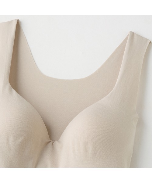GUNZE（グンゼ）の「KIREILABO/キレイラボ バストラインを美しくキープ ブラタンクトップ オーガニックコットン（インナーウェア/肌着・レディース・ブラック/グレー/ブルー/グリーン/ホワイト系その他/スモークピンク/ライトブルー/レンガ/インディゴブルー/モカ/ピンク/ブルー系その他/マスタード/オレンジ/グリーン系その他/ネイビー/ブルー系その他2/ライトブラウン/グリーン系その他2/サーモンピンク・MEDIUM/LARGE/X-LARGE）」の21枚目の写真