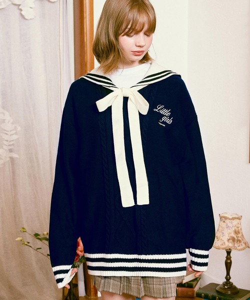 ROLAROLA（ロラロラ）の「『ROLA ROLA/ロラロラ』SAILOR KNIT PULLOVER