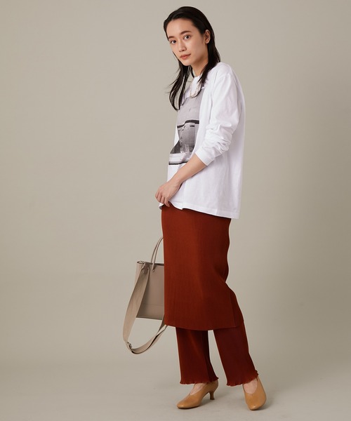 ADAM ET ROPE'（アダムエロペ）の「【Roberta Bayley】ロングTシャツ（Tシャツ/カットソー・レディース・ホワイト/ホワイト系その他・FREE）」の13枚目の写真