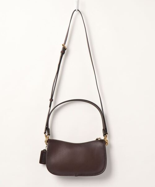 Coach ショルダーバッグ ダークブラウン 保存袋付き COACH（コーチ）の「スウィンガー バッグ（ショルダーバッグ