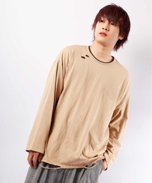 【RE730】ビンテージ加工　ロング丈ロングスリーブTシャツ