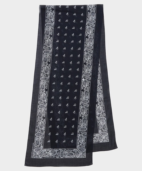 DELUXE（デラックス）の「NIGHT FOG（ストール/ショール・メンズ・ベージュ/ブラック・FREE）」の6枚目の写真