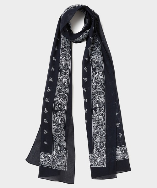 DELUXE（デラックス）の「NIGHT FOG（ストール/ショール・メンズ・ベージュ/ブラック・FREE）」の3枚目の写真