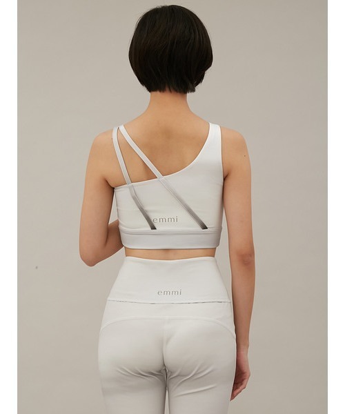 emmi（エミ）の「【emmi yoga】グラデーションブラトップ（チューブトップ・レディース・ライム/グレー・1/0）」の7枚目の写真