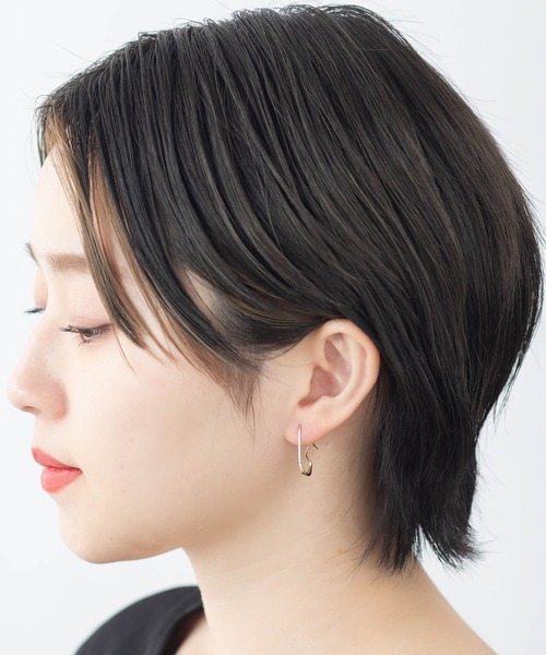 SALON（サロン）の「プランプスモールピアス 日本製 ニッケルフリー（ピアス（両耳用）・レディース・ゴールド/シルバー/ゴールド系その他/シルバー系その他・FREE）」の4枚目の写真