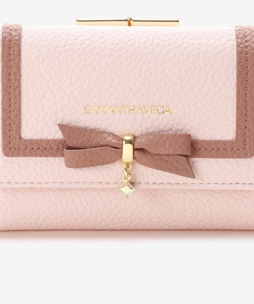 SAMANTHAVEGA(サマンサベガ)の「リボンミニウォレット(財布・レディース・ベージュ/オフホワイト/ベビーピンク/ライトグレー/ブラック・FREE)」の21枚目の写真