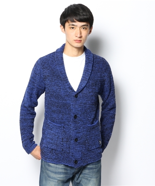 VENCEEXCHANGE(ヴァンスエクスチェンジ)の「ボアモールショールCD(カーディガン/ボレロ・メンズ・ロイヤルブルー/シルバー/ブラック・LARGE/SMALL/MEDIUM)」の2枚目の写真