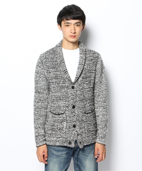 VENCEEXCHANGE(ヴァンスエクスチェンジ)の「ボアモールショールCD(カーディガン/ボレロ・メンズ・ロイヤルブルー/シルバー/ブラック・LARGE/SMALL/MEDIUM)」の4枚目の写真