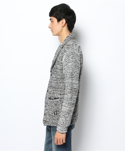 VENCEEXCHANGE(ヴァンスエクスチェンジ)の「ボアモールショールCD(カーディガン/ボレロ・メンズ・ロイヤルブルー/シルバー/ブラック・LARGE/SMALL/MEDIUM)」の5枚目の写真