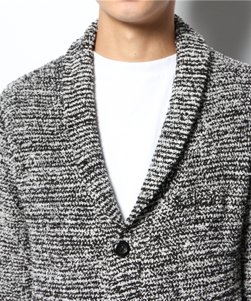 VENCEEXCHANGE(ヴァンスエクスチェンジ)の「ボアモールショールCD(カーディガン/ボレロ・メンズ・ロイヤルブルー/シルバー/ブラック・LARGE/SMALL/MEDIUM)」の8枚目の写真