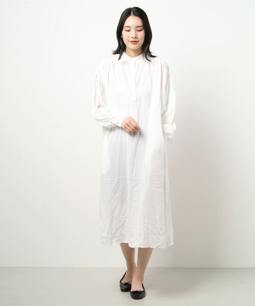 RAG MACHINE（ラグマシーン）の「【RAG MACHINE】スキッパーワンピース（シャツワンピース・レディース・グリーン/ベージュ/ホワイト・L/M）」の10枚目の写真