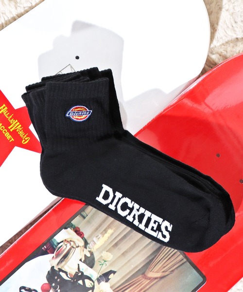 Dickies（ディッキーズ）の「Dickies/ディッキーズ DK 3P ロゴ刺繍底パイル 靴下 ソックス 3足セット 2026年春夏　再入荷（ソックス/靴下・メンズ・ホワイト/ブラック・25-27CM）」の2枚目の写真