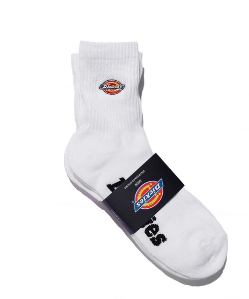 Dickies（ディッキーズ）の「Dickies/ディッキーズ DK 3P ロゴ刺繍底パイル 靴下 ソックス 3足セット 2026年春夏　再入荷（ソックス/靴下・メンズ・ホワイト/ブラック・25-27CM）」の8枚目の写真