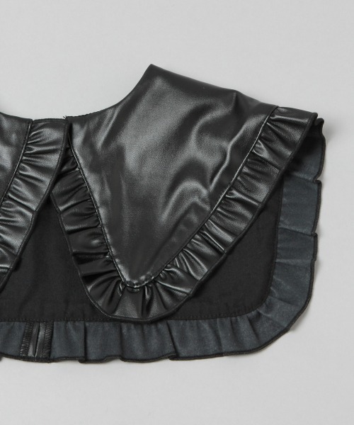 HARE(ハレ)の「シンセティックレザーツケエリ(HARE)(付け襟・レディース・ブラック/ブラック系その他・FREE)」の14枚目の写真