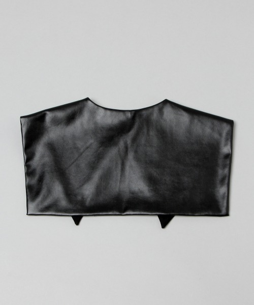 HARE(ハレ)の「シンセティックレザーツケエリ(HARE)(付け襟・レディース・ブラック/ブラック系その他・FREE)」の4枚目の写真