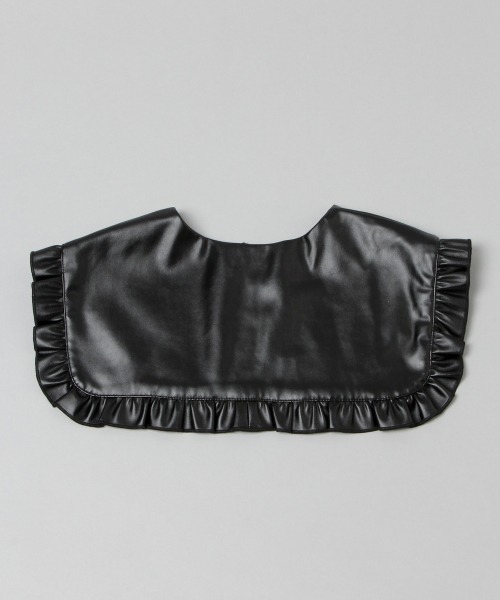 HARE(ハレ)の「シンセティックレザーツケエリ(HARE)(付け襟・レディース・ブラック/ブラック系その他・FREE)」の3枚目の写真