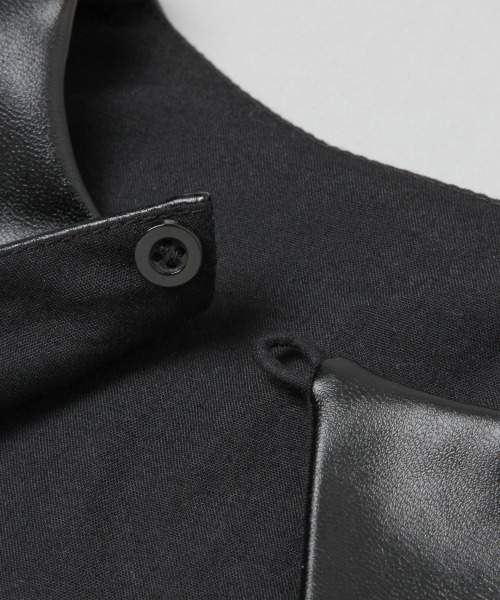 HARE(ハレ)の「シンセティックレザーツケエリ(HARE)(付け襟・レディース・ブラック/ブラック系その他・FREE)」の7枚目の写真