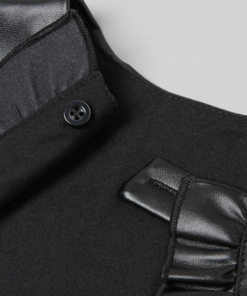 HARE(ハレ)の「シンセティックレザーツケエリ(HARE)(付け襟・レディース・ブラック/ブラック系その他・FREE)」の13枚目の写真