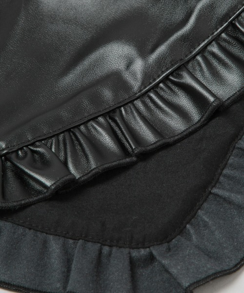 HARE(ハレ)の「シンセティックレザーツケエリ(HARE)(付け襟・レディース・ブラック/ブラック系その他・FREE)」の5枚目の写真