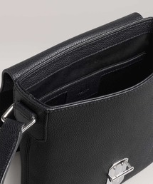 DUNHILL◆クロスボディバッグ【送料関税込】 ダンヒルカドガン クロスボディバッグ 黒 シルバー金具 メンズ
