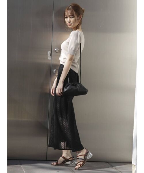 dazzlin（ダズリン）の「スロープラインレーススカート（スカート・レディース・ブラック/グレー/オフホワイト/グリーン・FREE）」の14枚目の写真