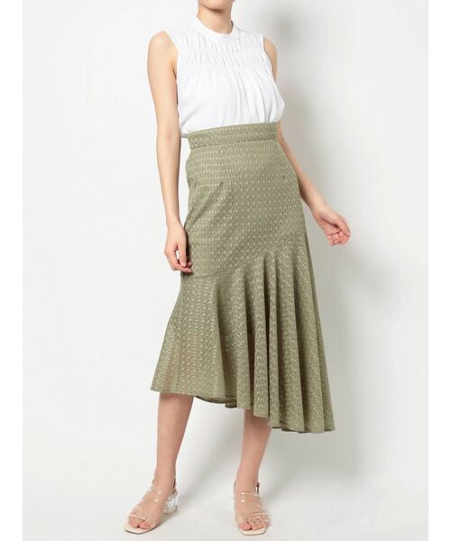 dazzlin（ダズリン）の「スロープラインレーススカート（スカート・レディース・ブラック/グレー/オフホワイト/グリーン・FREE）」の18枚目の写真