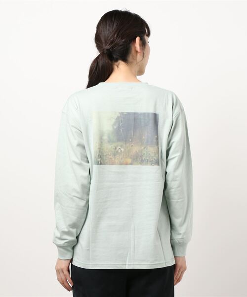 ehka sopo（エヘカソポ）の「フォトプリントロンT（Tシャツ/カットソー・レディース・ミント/ベージュ/オフホワイト・ﾌﾘ-）」の7枚目の写真