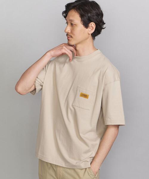 UNIVERSAL OVERALL（ユニバーサルオーバーオール）の「【別注】 ＜UNIVERSAL OVERALL(ユニバーサルオーバーオール）＞ 1POC SS/Tシャツ（Tシャツ/カットソー・メンズ・ホワイト/ライトブルー/ベージュ/ネイビー/オリーブ・SMALL/MEDIUM/LARGE/X-LARGE）」の3枚目の写真