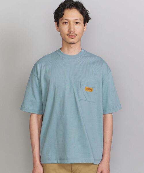 UNIVERSAL OVERALL（ユニバーサルオーバーオール）の「【別注】 ＜UNIVERSAL OVERALL(ユニバーサルオーバーオール）＞ 1POC SS/Tシャツ（Tシャツ/カットソー・メンズ・ホワイト/ライトブルー/ベージュ/ネイビー/オリーブ・SMALL/MEDIUM/LARGE/X-LARGE）」の13枚目の写真