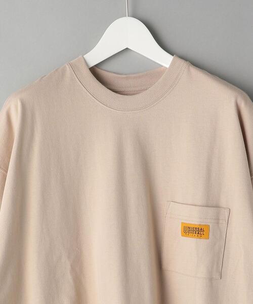UNIVERSAL OVERALL（ユニバーサルオーバーオール）の「【別注】 ＜UNIVERSAL OVERALL(ユニバーサルオーバーオール）＞ 1POC SS/Tシャツ（Tシャツ/カットソー・メンズ・ホワイト/ライトブルー/ベージュ/ネイビー/オリーブ・SMALL/MEDIUM/LARGE/X-LARGE）」の18枚目の写真