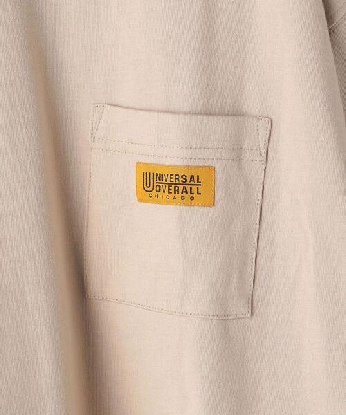 UNIVERSAL OVERALL（ユニバーサルオーバーオール）の「【別注】 ＜UNIVERSAL OVERALL(ユニバーサルオーバーオール）＞ 1POC SS/Tシャツ（Tシャツ/カットソー・メンズ・ホワイト/ライトブルー/ベージュ/ネイビー/オリーブ・SMALL/MEDIUM/LARGE/X-LARGE）」の21枚目の写真