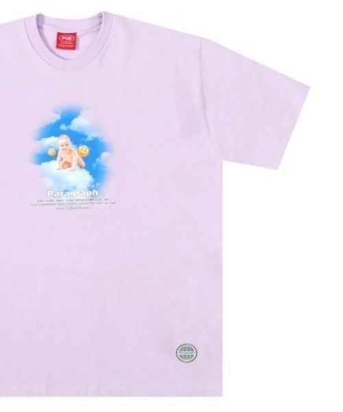 Paragraph(パラグラフ)の「A'GEM/9 × .kom『paragraph/パラグラフ』BABY CROWD TEE/パラグラフ ベビークラウド Tシャツ(Tシャツ/カットソー・メンズ・ライトパープル/ベージュ/グリーン/チャコールグレー/ライトグレー・FREE)」の5枚目の写真