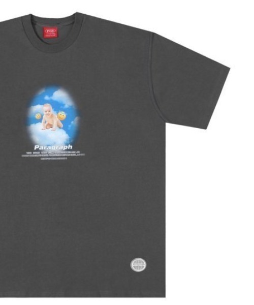 Paragraph(パラグラフ)の「A'GEM/9 × .kom『paragraph/パラグラフ』BABY CROWD TEE/パラグラフ ベビークラウド Tシャツ(Tシャツ/カットソー・メンズ・ライトパープル/ベージュ/グリーン/チャコールグレー/ライトグレー・FREE)」の2枚目の写真