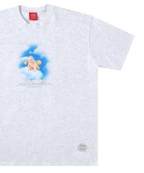 Paragraph(パラグラフ)の「A'GEM/9 × .kom『paragraph/パラグラフ』BABY CROWD TEE/パラグラフ ベビークラウド Tシャツ(Tシャツ/カットソー・メンズ・ライトパープル/ベージュ/グリーン/チャコールグレー/ライトグレー・FREE)」の3枚目の写真