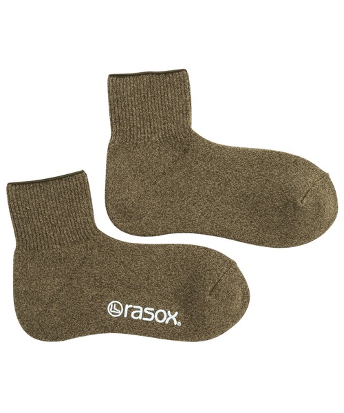 rasox（ラソックス）の「rasox（ラソックス）/ ソフトパイル・アンクル ソックス/靴下（ソックス/靴下・レディース・カーキ/ライトグレー/ベージュ/チャコールグレー/ダークネイビー/ナチュラル・SMALL/LARGE/MEDIUM）」の5枚目の写真