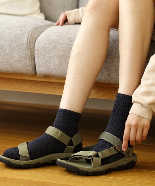 rasox（ラソックス）の「rasox（ラソックス）/ ソフトパイル・アンクル ソックス/靴下（ソックス/靴下・レディース・カーキ/ライトグレー/ベージュ/チャコールグレー/ダークネイビー/ナチュラル・SMALL/LARGE/MEDIUM）」の6枚目の写真