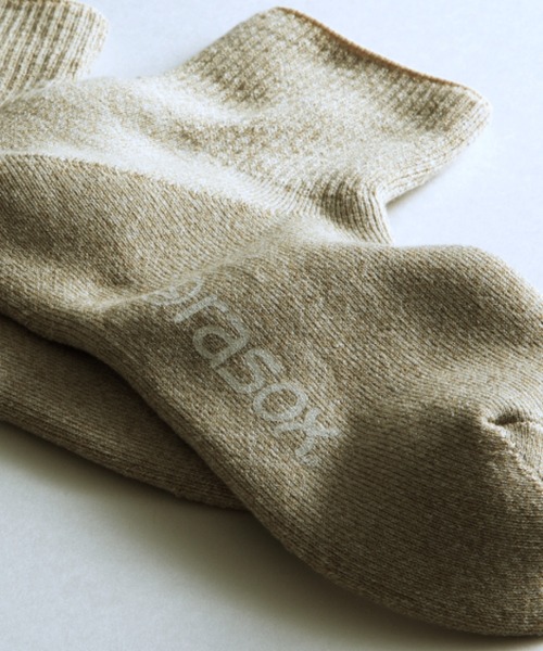 rasox（ラソックス）の「rasox（ラソックス）/ ソフトパイル・アンクル ソックス/靴下（ソックス/靴下・レディース・カーキ/ライトグレー/ベージュ/チャコールグレー/ダークネイビー/ナチュラル・SMALL/LARGE/MEDIUM）」の21枚目の写真