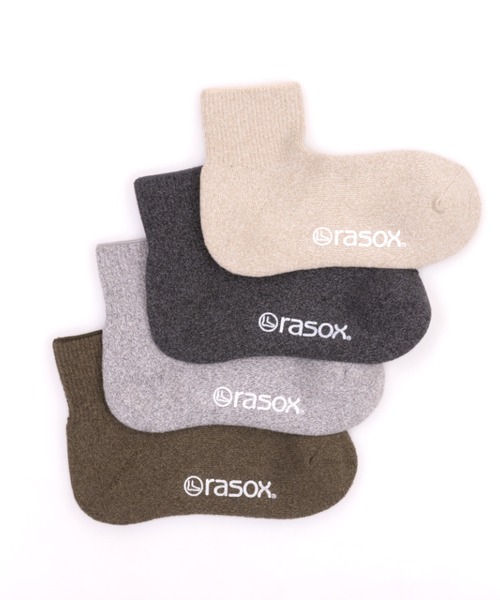 rasox（ラソックス）の「rasox（ラソックス）/ ソフトパイル・アンクル ソックス/靴下（ソックス/靴下・レディース・カーキ/ライトグレー/ベージュ/チャコールグレー/ダークネイビー/ナチュラル・SMALL/LARGE/MEDIUM）」の17枚目の写真