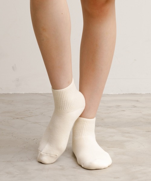 rasox（ラソックス）の「rasox（ラソックス）/ ソフトパイル・アンクル ソックス/靴下（ソックス/靴下・レディース・カーキ/ライトグレー/ベージュ/チャコールグレー/ダークネイビー/ナチュラル・SMALL/LARGE/MEDIUM）」の9枚目の写真