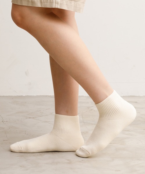 rasox（ラソックス）の「rasox（ラソックス）/ ソフトパイル・アンクル ソックス/靴下（ソックス/靴下・レディース・カーキ/ライトグレー/ベージュ/チャコールグレー/ダークネイビー/ナチュラル・SMALL/LARGE/MEDIUM）」の10枚目の写真